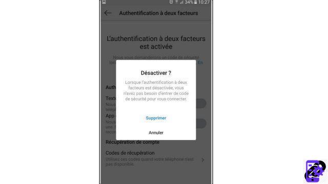 How to turn off two-factor login on Instagram?