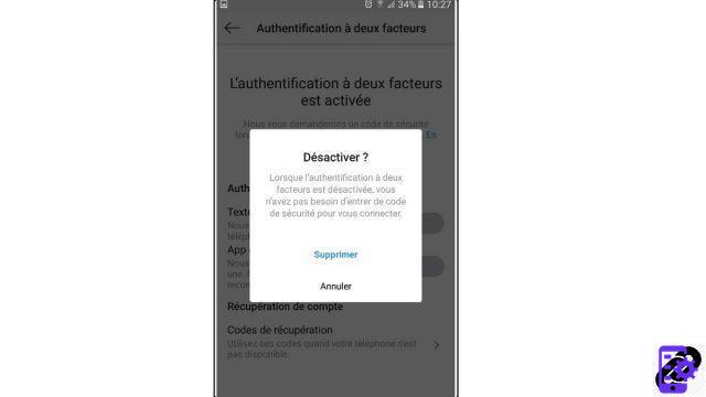 Como desativar o login de dois fatores no Instagram?