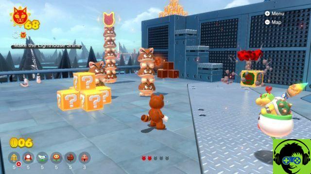 Mario 3D World: Bowser's Fury - Come far brillare tutti i gatti | 100% Roiling Roller Isle Guide