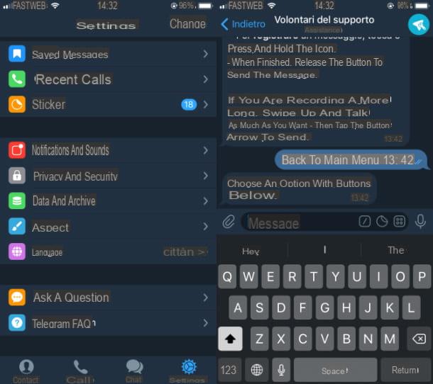 How to chat on Telegram