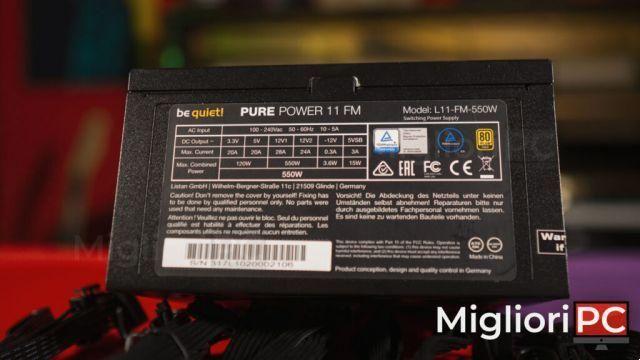 Be quiet Pure power 11 550W FM • Recensione + Test alimentatore