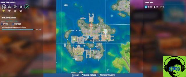 Onde dançar na frente da câmera por 10 segundos em Sweaty Sands em Fortnite Capítulo 2 Temporada 3 Semana 4