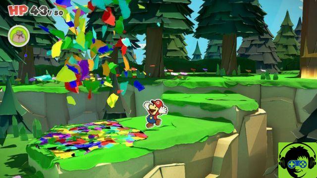 Paper Mario: The Origami King - Como obter a semente da alma | Passo a passo de Whispering Woods