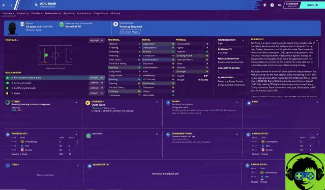 I migliori acquisti gratuiti disponibili in Football Manager 2020