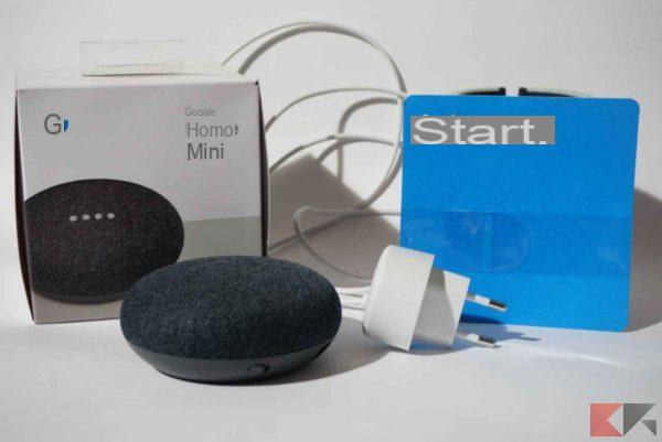 Recensione Google Home Mini