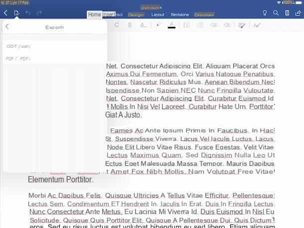 Como transformar um arquivo do Word em PDF no iPad