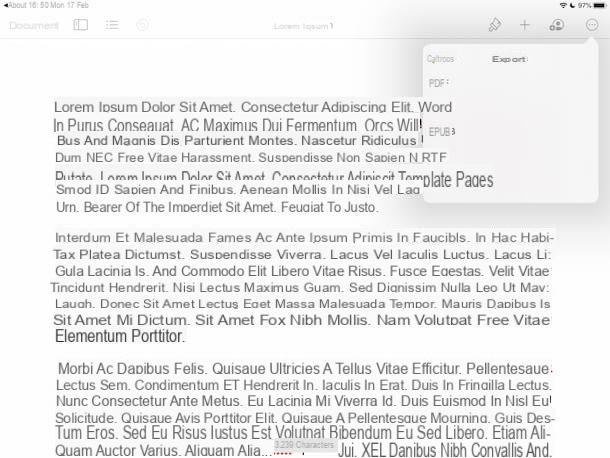 How to turn a Word file to PDF on iPad