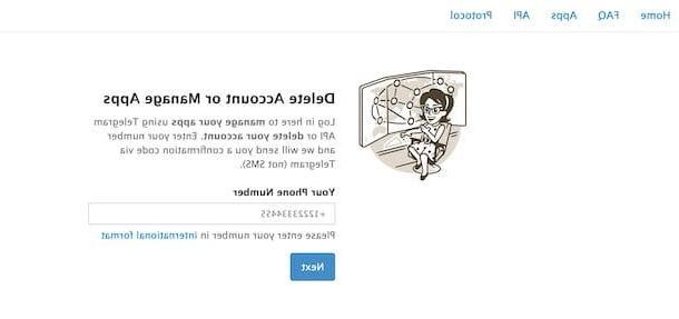 Come eliminare account Telegram