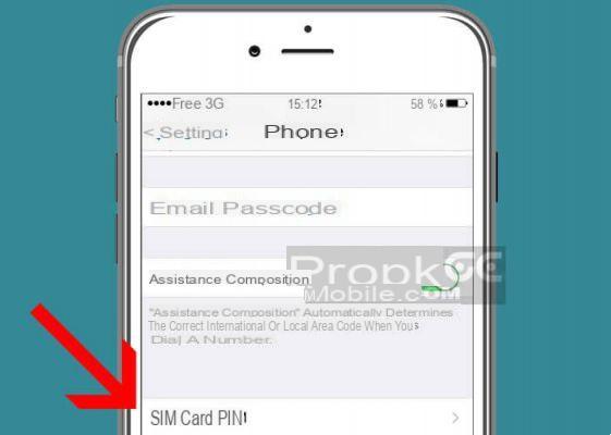 iPhone: how to change the PIN code?
