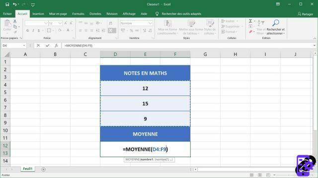 How to automatically get the average of multiple cells in Excel?