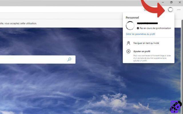 How to activate or deactivate the synchronization of my Microsoft account on Edge?
