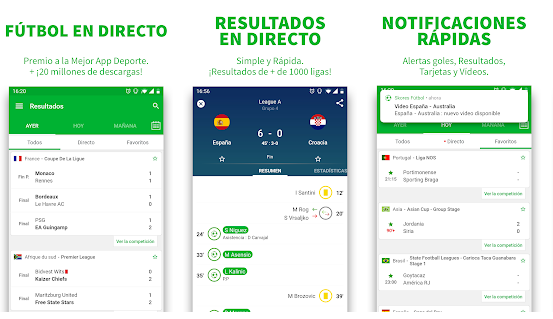 Les meilleures applications pour voir les résultats du football