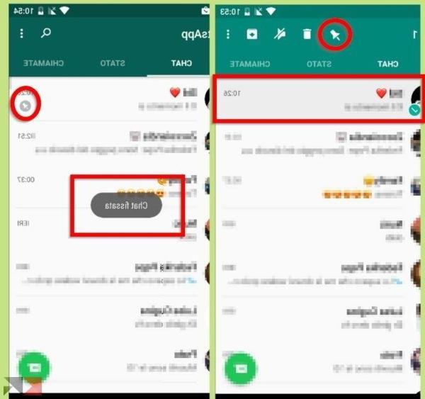 How to fix Whatsapp conversations at the top