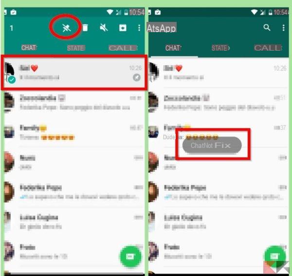 Cómo arreglar las conversaciones de Whatsapp en la parte superior