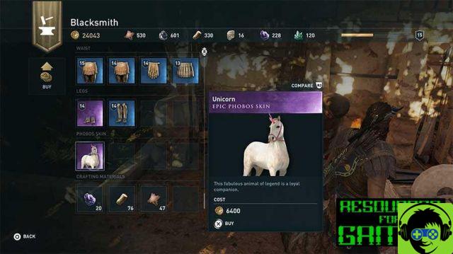 AC: Odyssey - Skins de Cheval: Licorne, Pégase, Abraxas