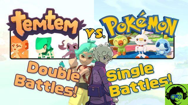 The main differences between Temtem and Pokémon