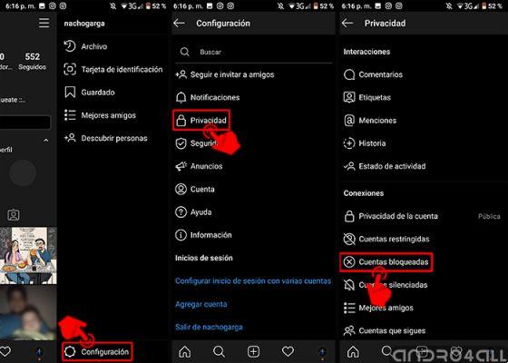 Cómo desbloquear a alguien en Instagram