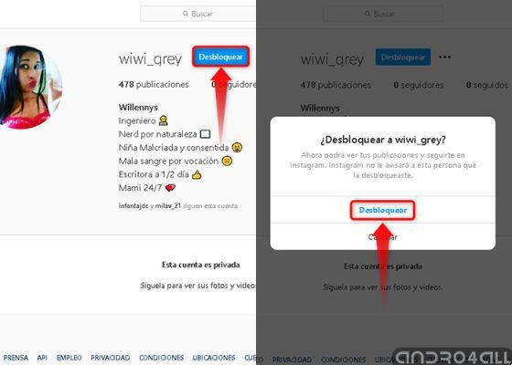 Cómo desbloquear a alguien en Instagram