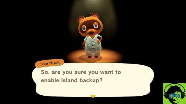 Cómo activar salvar islas en Animal Crossing: New Horizons