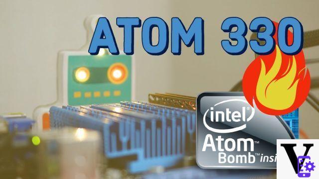 Atom 330, dual-core for the little one from Intel