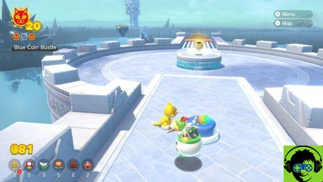 Mario 3D World: Bowser Fury - Como fazer todos os gatos brilharem | Guia 100% Slipskate Slope