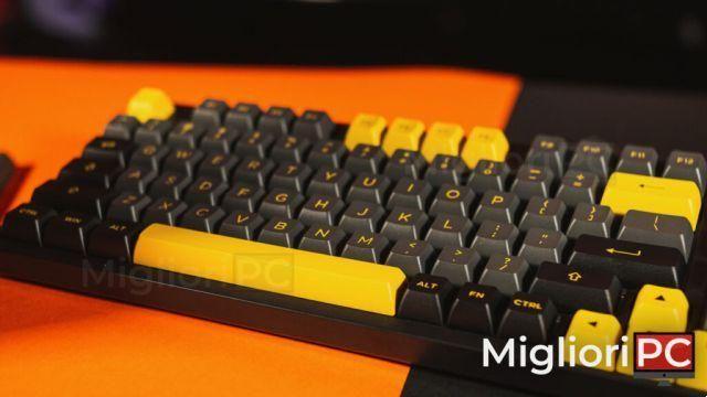 Teclado Mecânico Personalizado Akko • Revisão 3098B Preto e Dourado