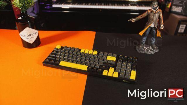 Teclado Mecânico Personalizado Akko • Revisão 3098B Preto e Dourado