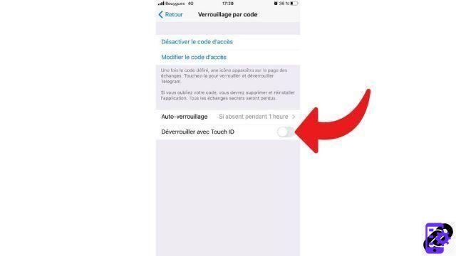 How to unlock Telegram with Touch ID?