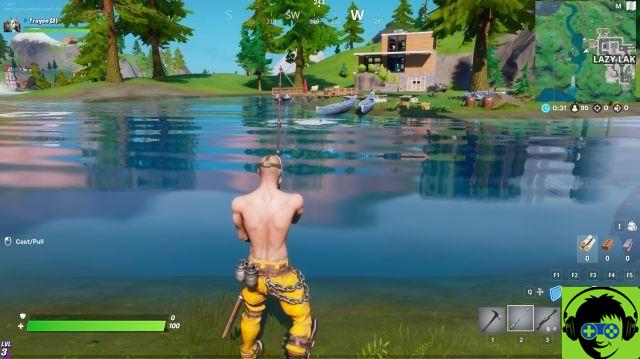 Fortnite - How to catch a weapon while fishing in Chapter 2