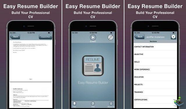 Os melhores aplicativos de criação de currículos para iPhone