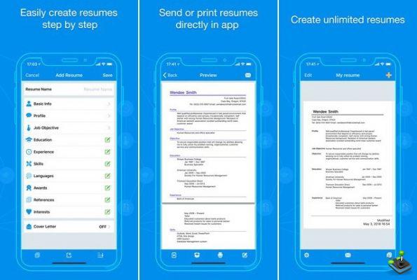 Le migliori app per la creazione di curriculum per iPhone