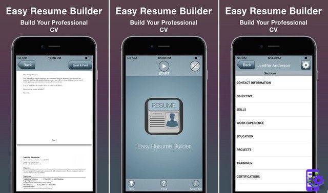 Las mejores aplicaciones de creación de currículums para iPhone