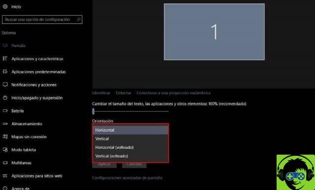 Cómo rotar o voltear la pantalla del escritorio de mi computadora con Windows 10