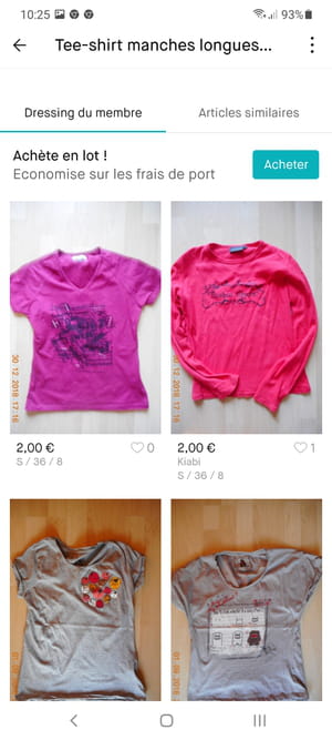 Buy batch items on Vinted