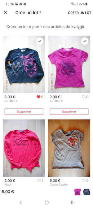 Compre itens de lote na Vinted