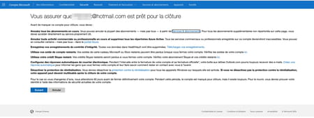 Deleting a Hotmail or Outlook account: the simple solution