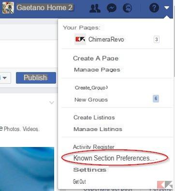 Scegliere le preferenze della notizie Facebook