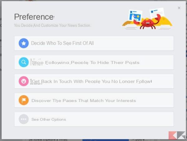 Choose your Facebook news preferences