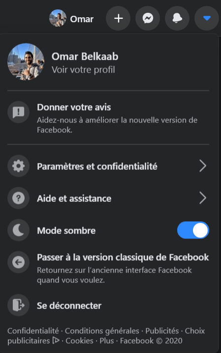 Facebook: how to activate dark mode on smartphone and PC?