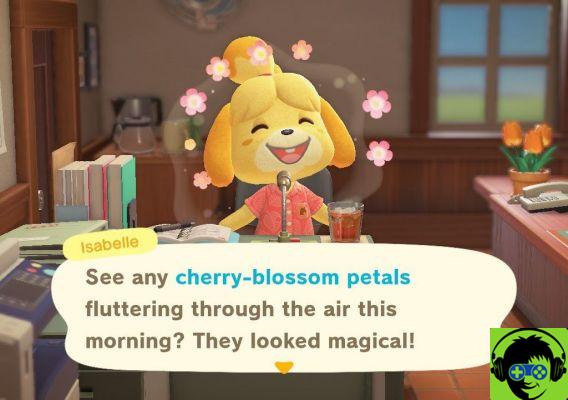 Como obter árvores de flor de sakura em Animal Crossing: New Horizons