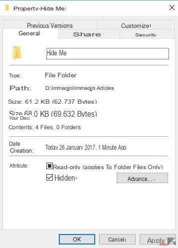 How to hide files and folders in Windows 10