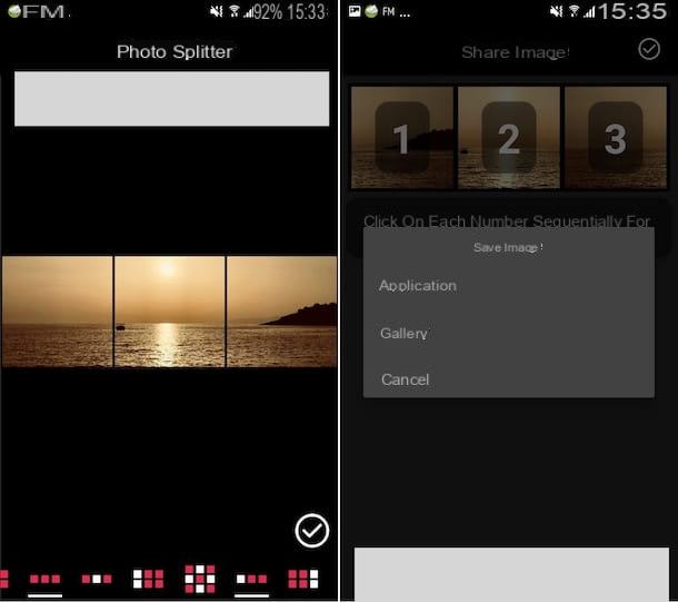 App to split photos