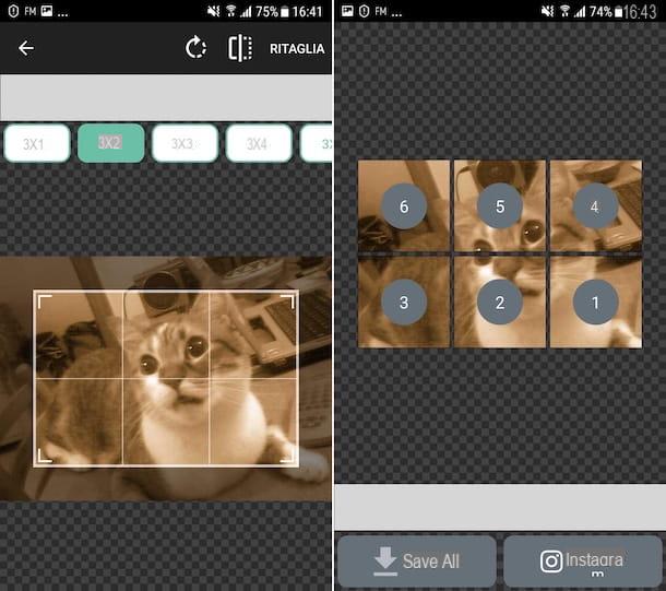 App to split photos