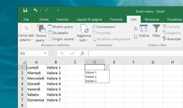 Cómo hacer menús desplegables en Excel