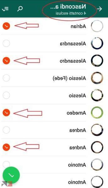 Ocultar o status do WhatsApp de um contato