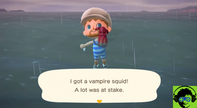 Come catturare un calamaro vampiro in Animal Crossing: New Horizons