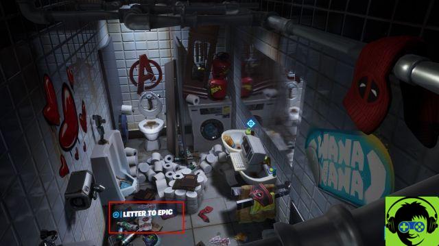 Dónde encontrar la carta de Deadpool a Epic Games en Fortnite: Battle Royale
