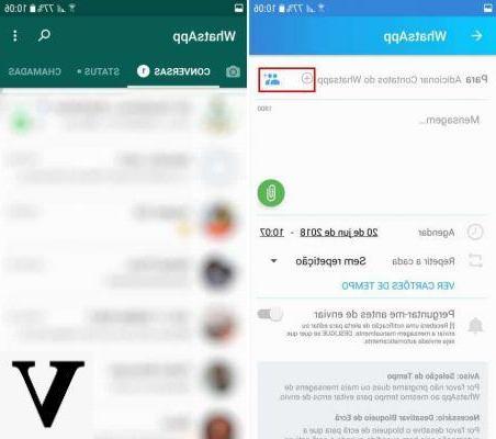 How to schedule sending WhatsApp messages