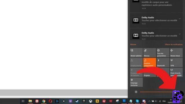 How to adjust brightness on Windows 10?