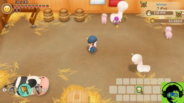 Onde encontrar animais para sua fazenda em Story of Season: Friend of Mineral Town